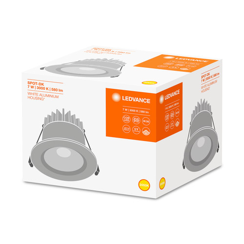 SPOT DARKLIGHT LED FIX 7W/3000K IP44 - Image 2