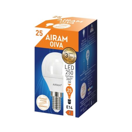 AIRAM LED OIVA P 3,5W/830 E14 pakend