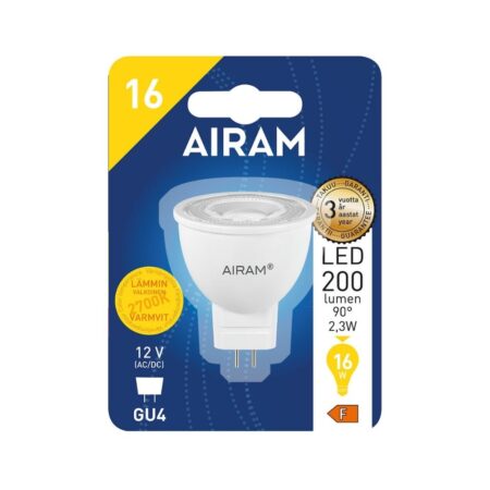 AIRAM LED MR11 2,6W/827 GU4 12V pakend