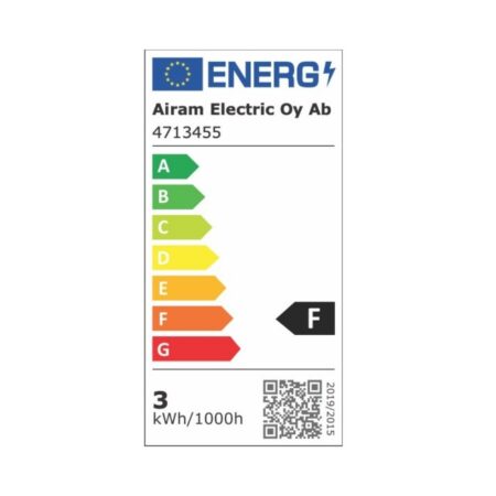 AIRAM leedlamp LED P 3,5W/827 E14 BX energiamärgis F