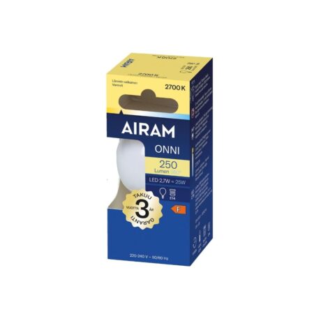 AIRAM leedlamp LED P 3,5W/827 E14 BX pakend